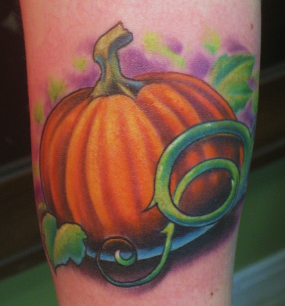 Inspired Pumpkin Tattoo Image