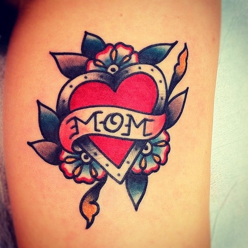 Memorial Mom Tattoo Design Idea