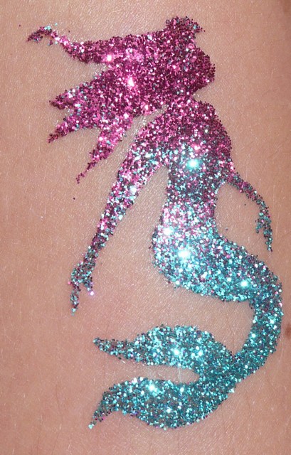 Mermaid Glitter Tattoo