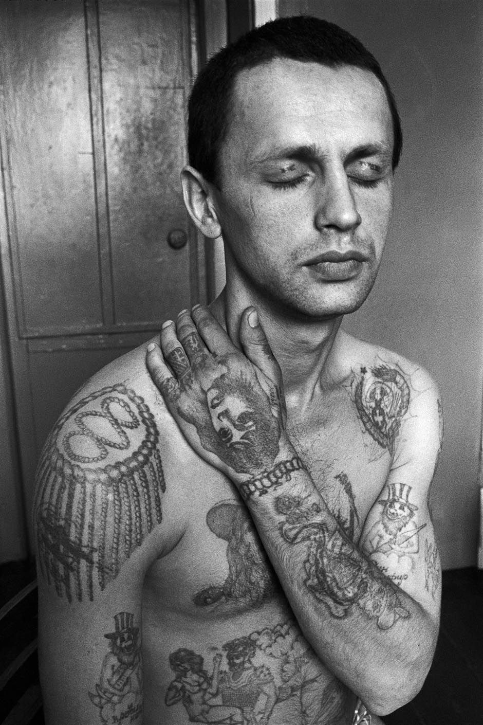 Russian Prison Tattoo Idea For Men
