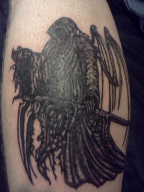 Dark Ink Grim Reaper Tattoo
