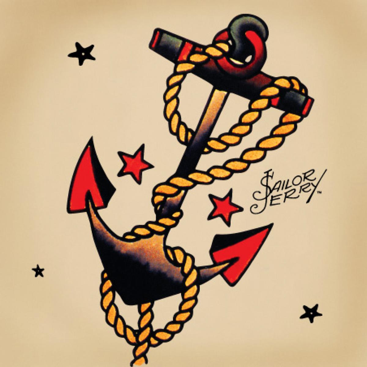 Anchor Sailor Tattoo Design Idea