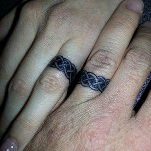 Celtic Ring Tattoos For Couple