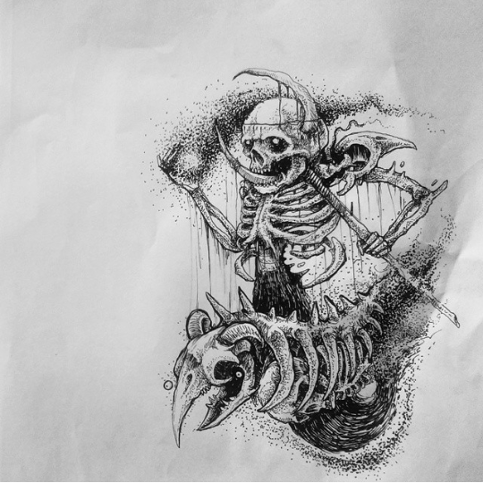 Skeleton Tattoo Design Idea