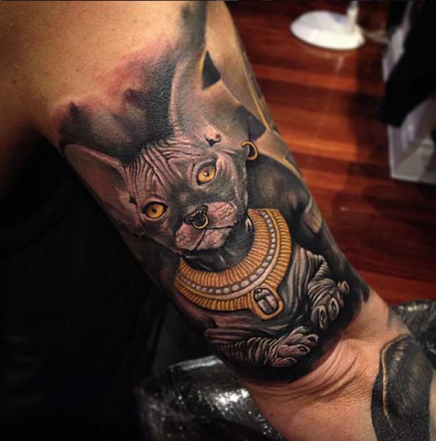 32+ Egyptian Cat Tattoos