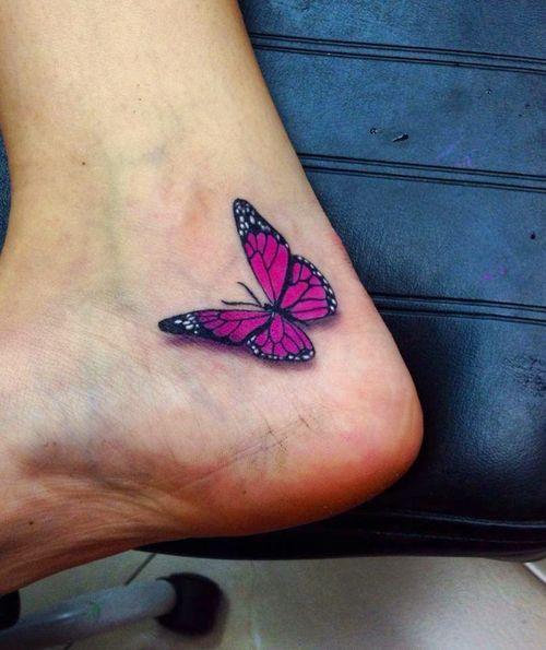 40+ Butterfly Tattoos On Ankle