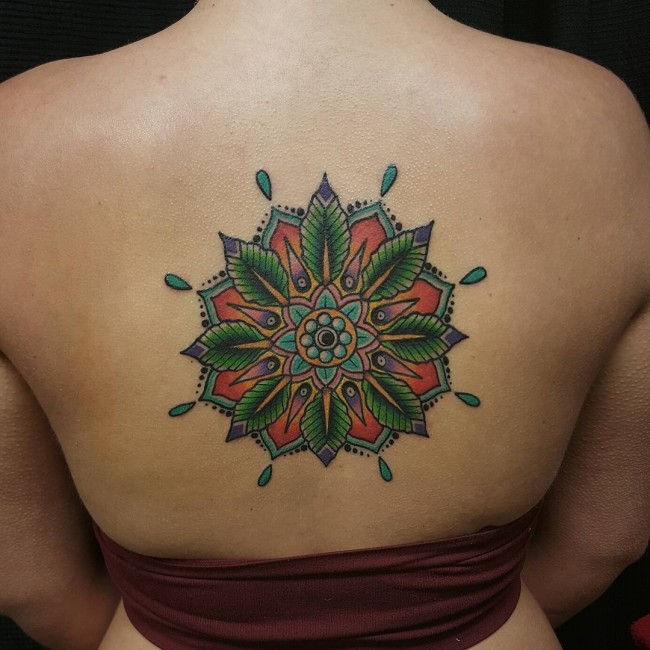 35+ Color Mandala Tattoos Collection