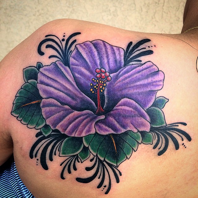 12+ Hibiscus Tattoos On Back Shoulder