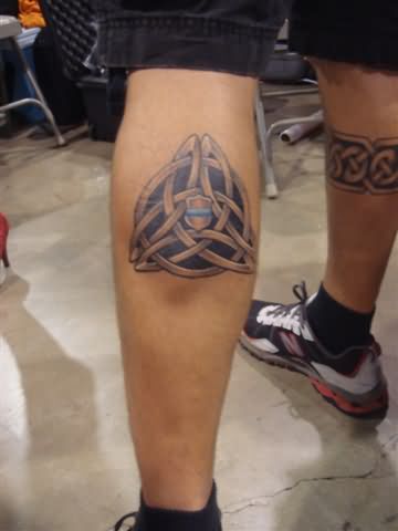 Celtic Tattoo Design On Knee