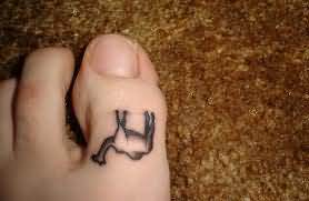 Camel Tattoo On Toe