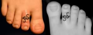 Stylish Toe Tattoos